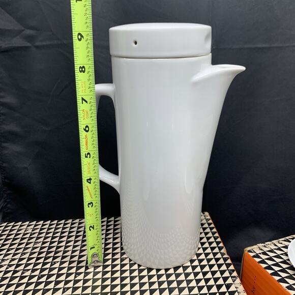 LaGardo Tackett 6 Espresso Cups Saucers Pot Coffee Tea Porcelain Schmid Japan - Picture 3 of 16